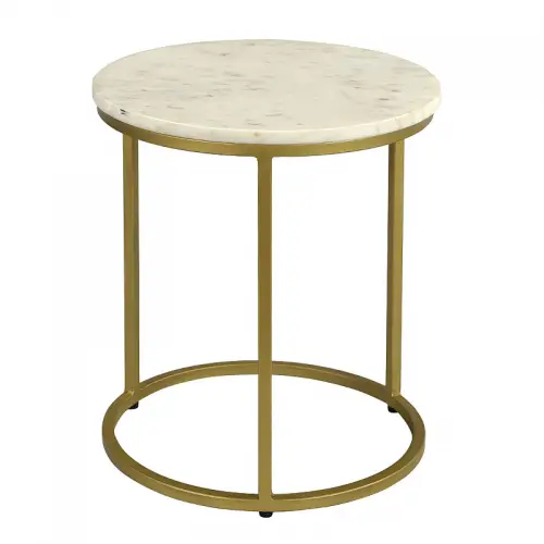 By Kohler  Side Table Dunbar 40x40x45cm Marble Top (114327)