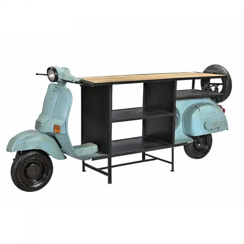  Bar Table 258x70x113cm Old Vespa