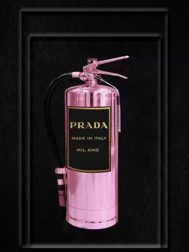 By Kohler  Prada pink fire extinguisher 60x80cm (200628)
