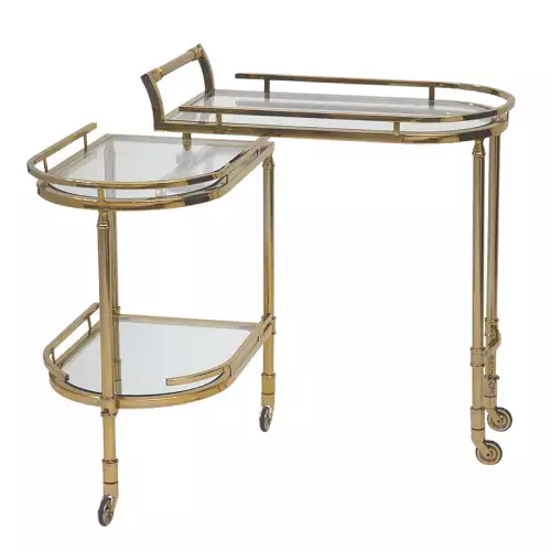  Bar Trolley Luka (Clear Glass)