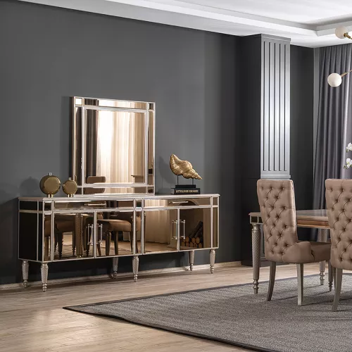 By Kohler  Cavalli Sideboard and Mirror (201402)