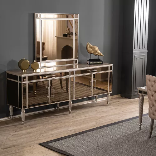 By Kohler  Cavalli Sideboard and Mirror (201402)