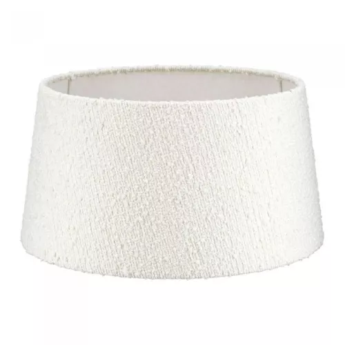 By Kohler  Lampshade Halfhoog (Drum) 35x30x18cm - Aspen bouclé blanc on white (201751)