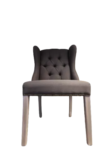 By Kohler  SALE Roxy side dining chair - luca Slate 87 - New Grey Legs - Yes Antique Nails (115365)