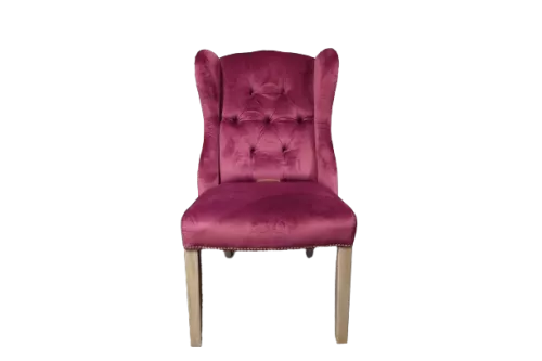 By Kohler  SALE Roxy side dining chair - Juke Magnolia 160 - New Grey Legs - Yes Antique Nails - Silver Ring (111168)