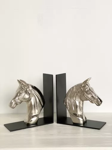 By Kohler  Bookend  Horse  Black/Nickel (202105)